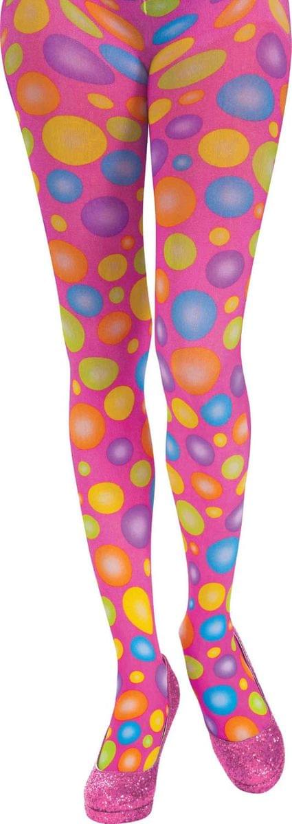 Circus Sweetie Polka Dot Panty Hose Adult Costume Accessory