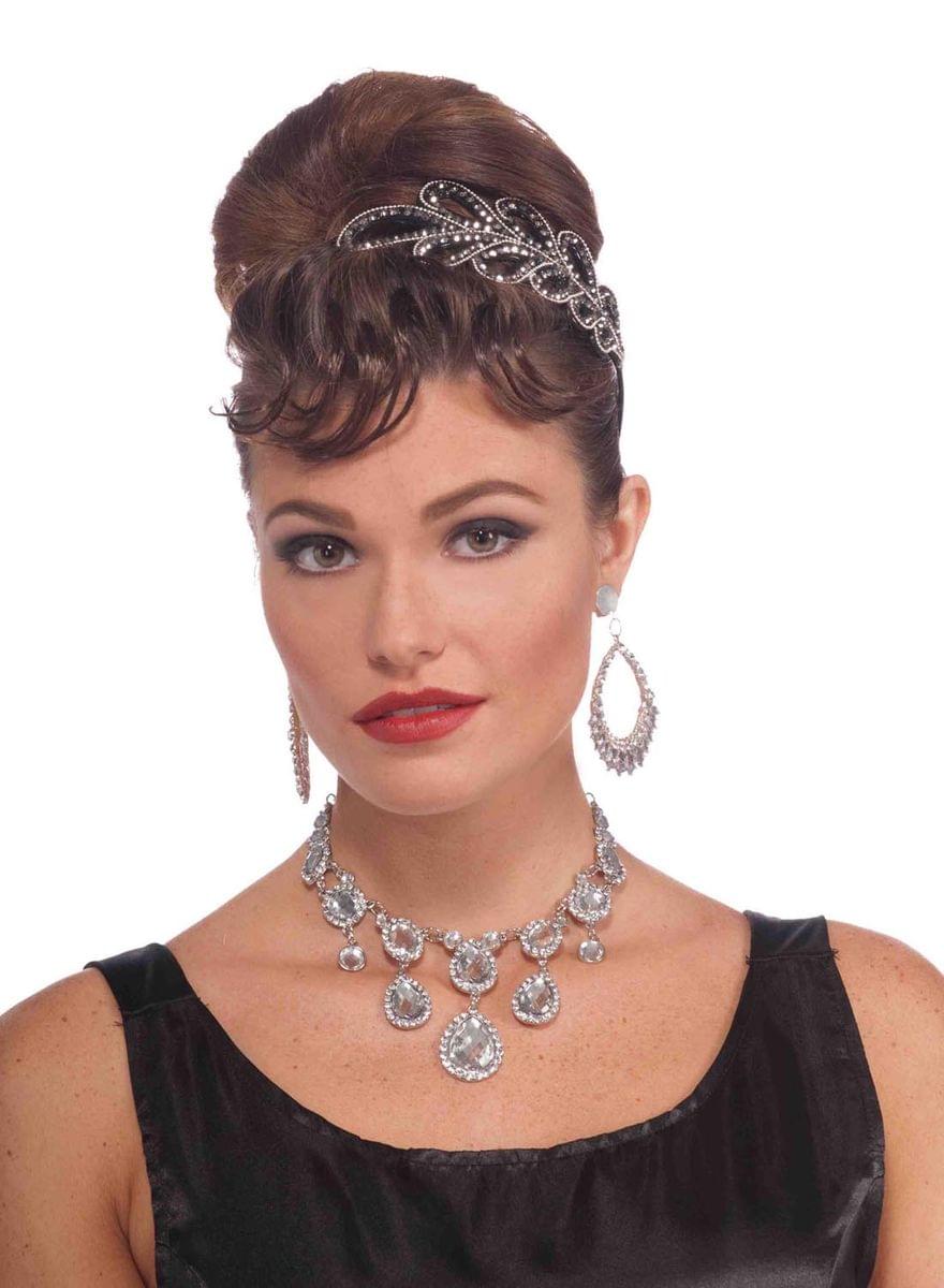 Vintage Hollywood Rhinestone Movie Star Costume Necklace
