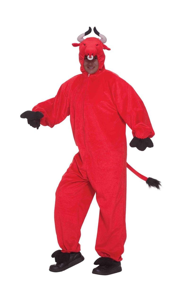 Crimson Bull Adult Mascot Costume