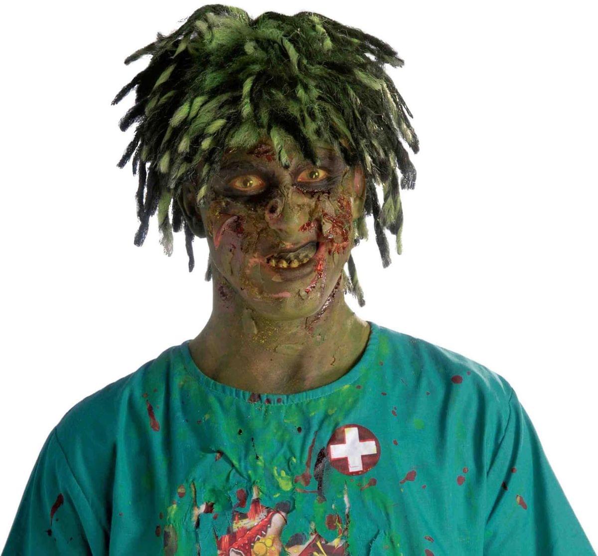 Biohazard Zombie Contaminated Adult Male Costume Wig