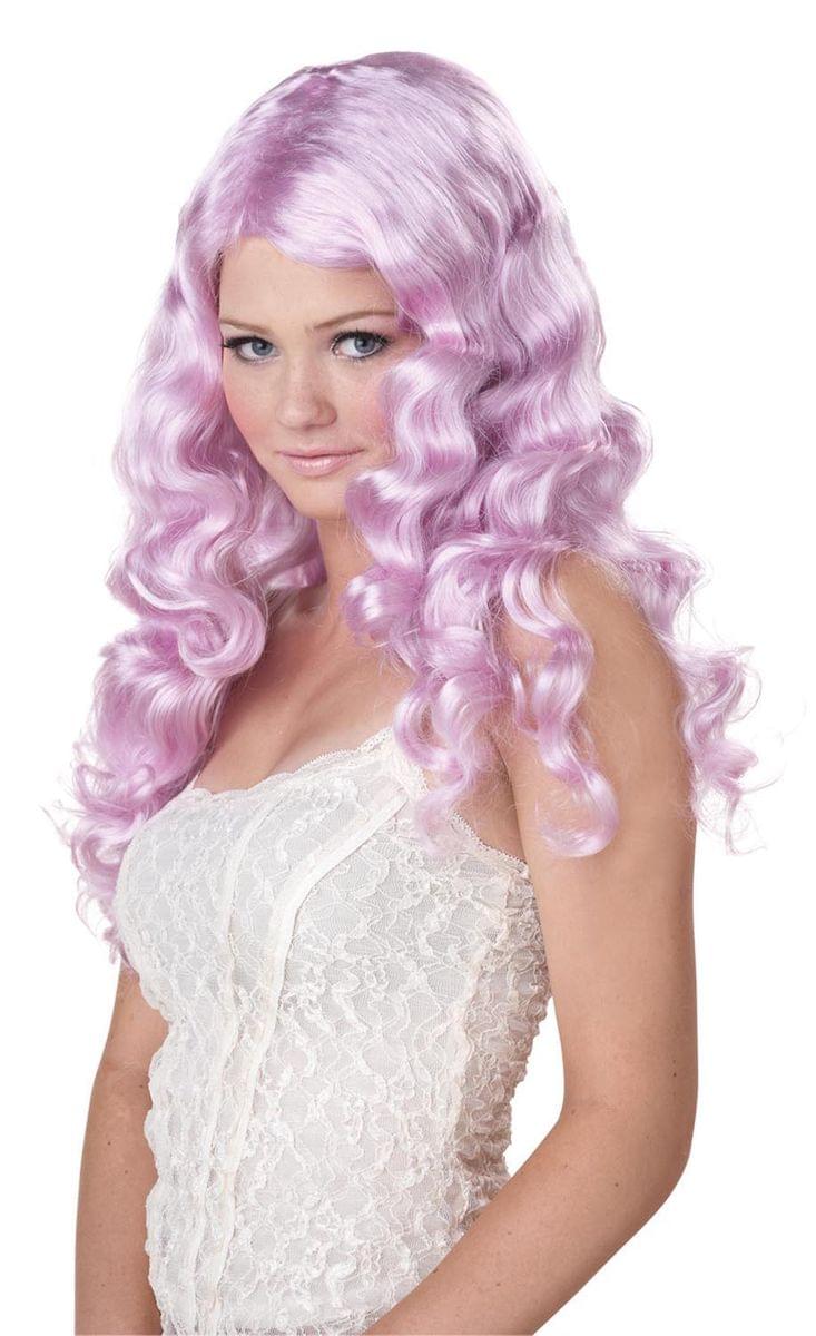 Lavender Purple Sweet Tart Long Costume Wig Adult