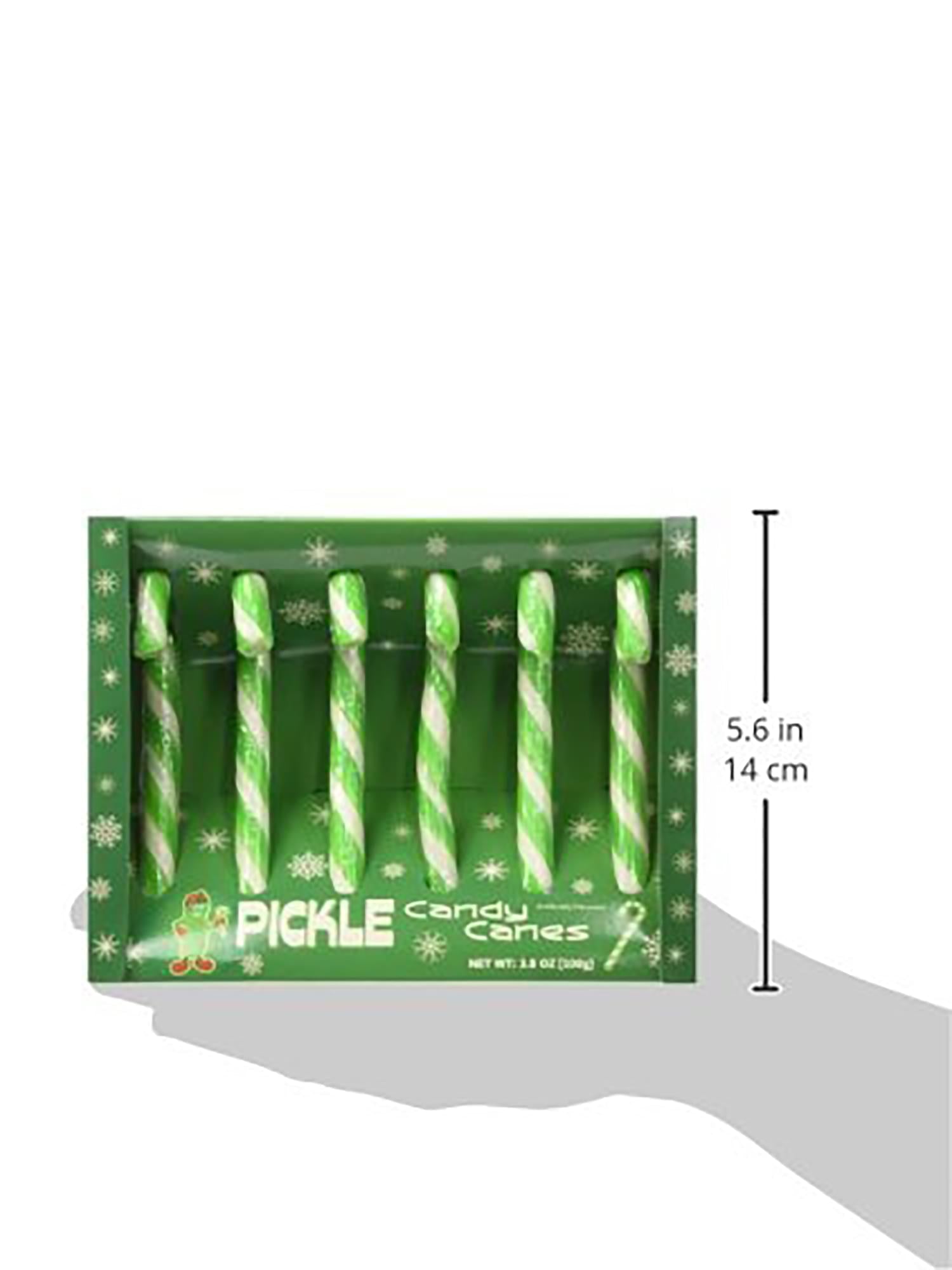 Pickle Flavored Candy Canes Box Of 6