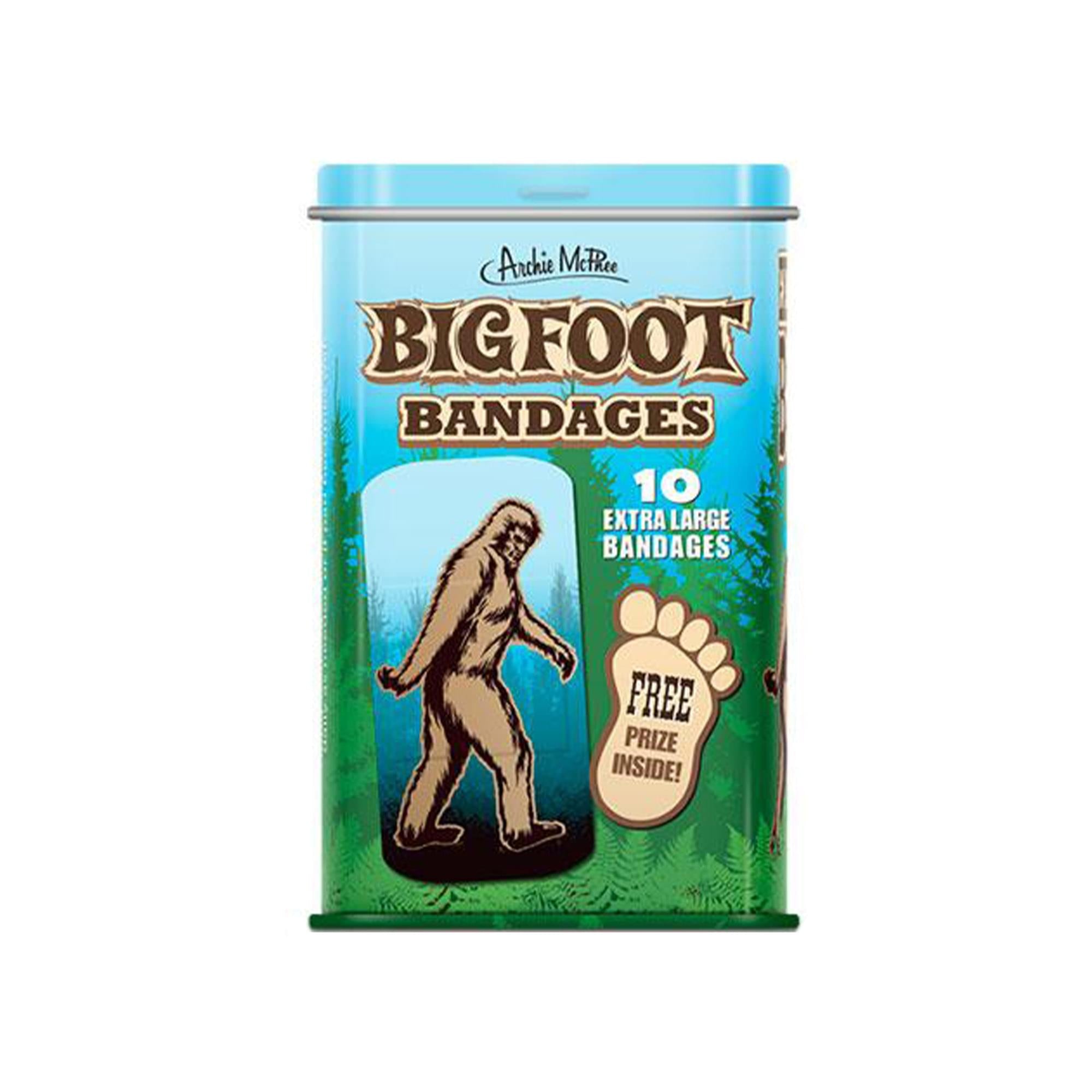 Extra Large Bigfoot Bandages in Metal Tin Box
