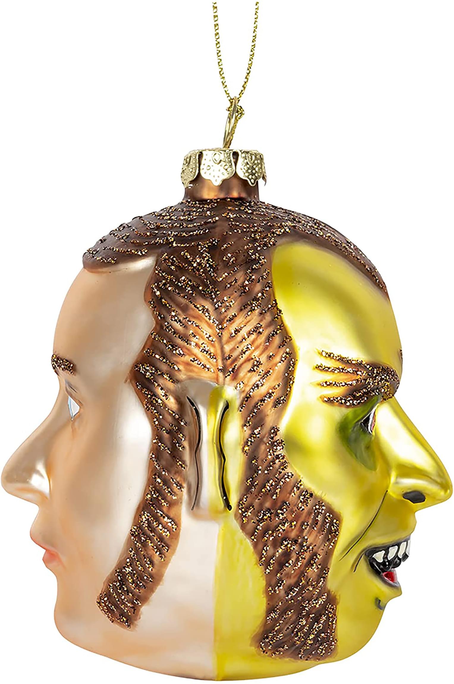 Dr. Jekyll & Mr. Hyde Glass Two-Sided Holiday Ornament