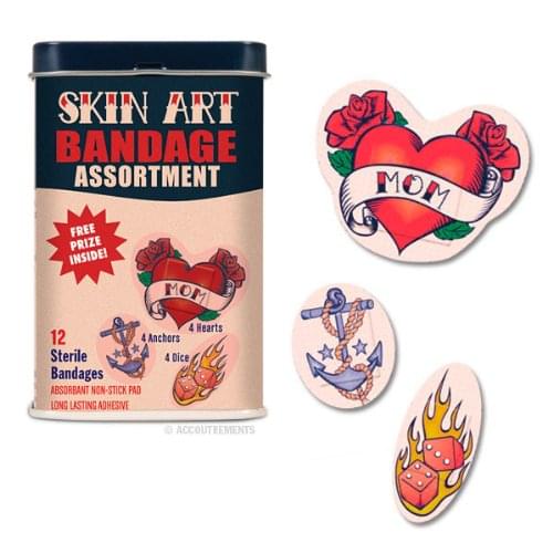 Skin Arts Latex-Free Bandage Assortment Box Of 12
