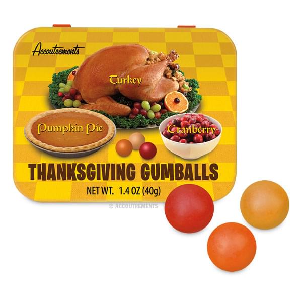 Thanksgiving Gumballs: Turkey, Cranberry & Pumpkin Pie Flavors