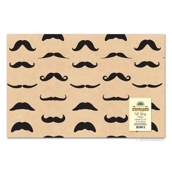 Fancy Moustache Gift Wrap