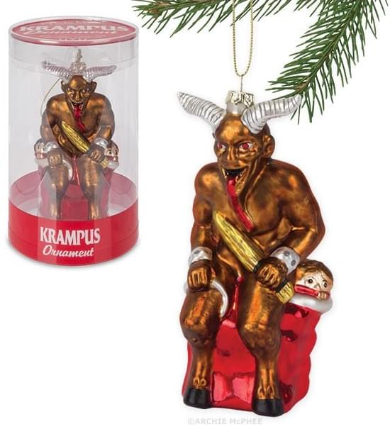 Krampus 5.5" Glass Holiday Ornament