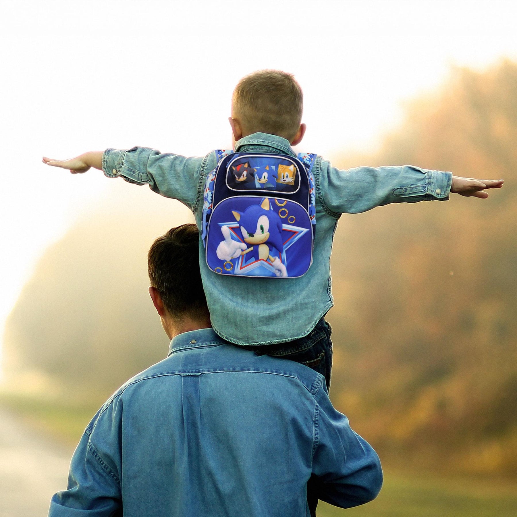 Sonic the Hedgehog 12 Inch 3D Kids Backpack