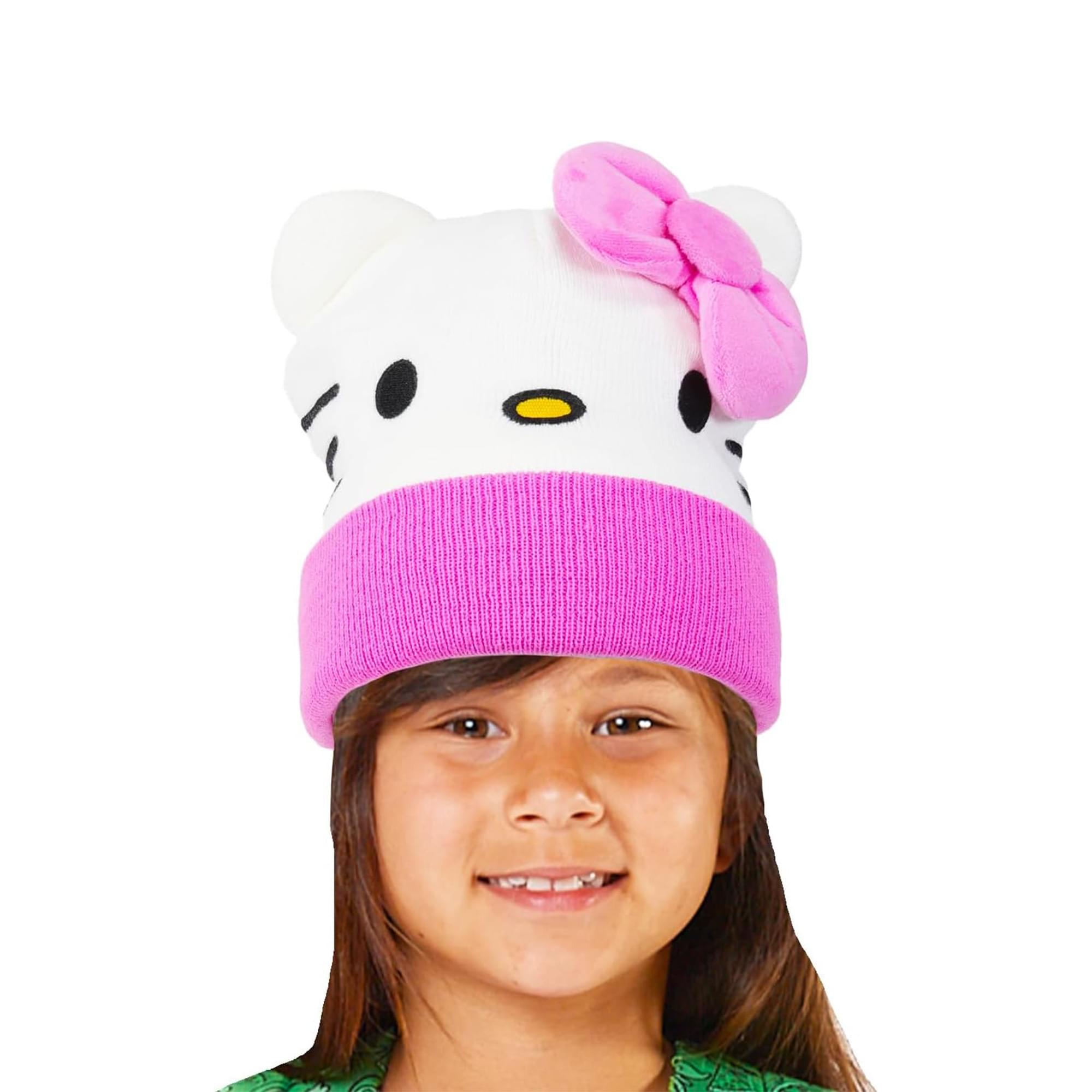 Sanrio Hello Kitty Knit Beanie and Gloves 2 Piece Set