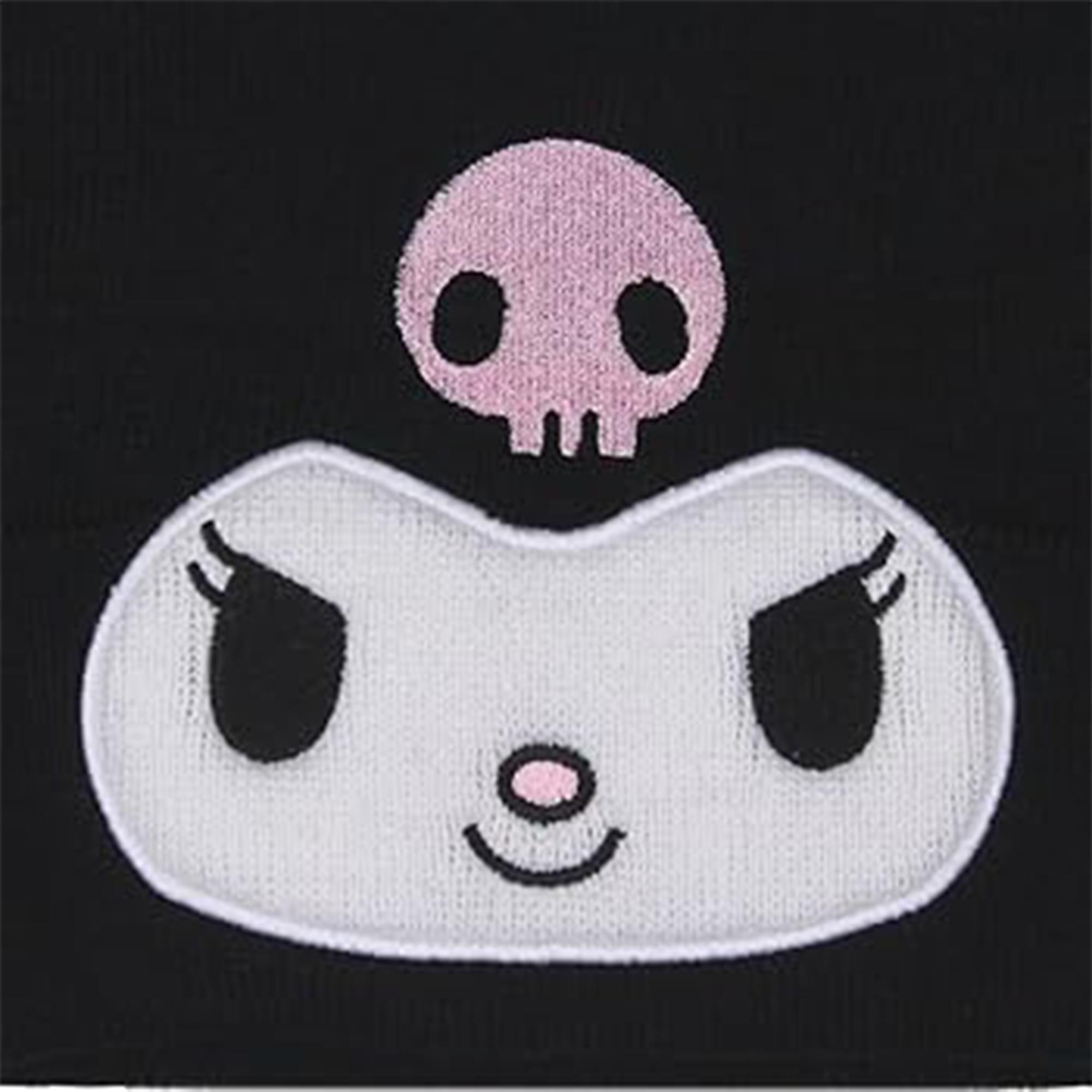 Sanrio Kuromi Knit Beanie and Gloves 2 Piece Set