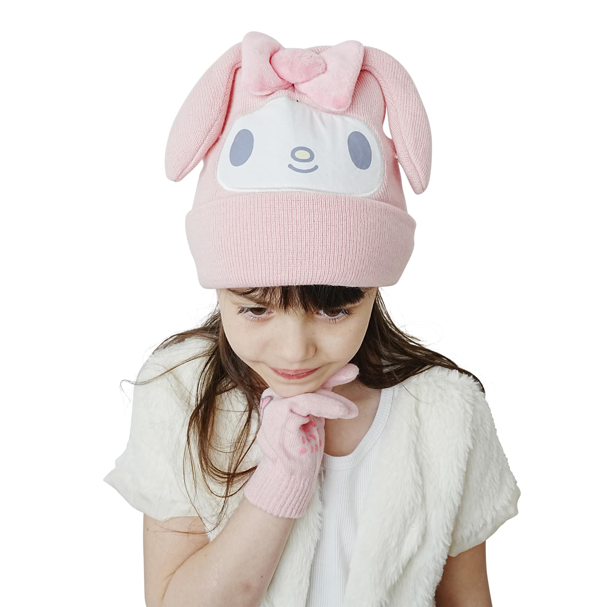 Sanrio Hello Kitty & Friends My Melody Knit Beanie & Gloves Set