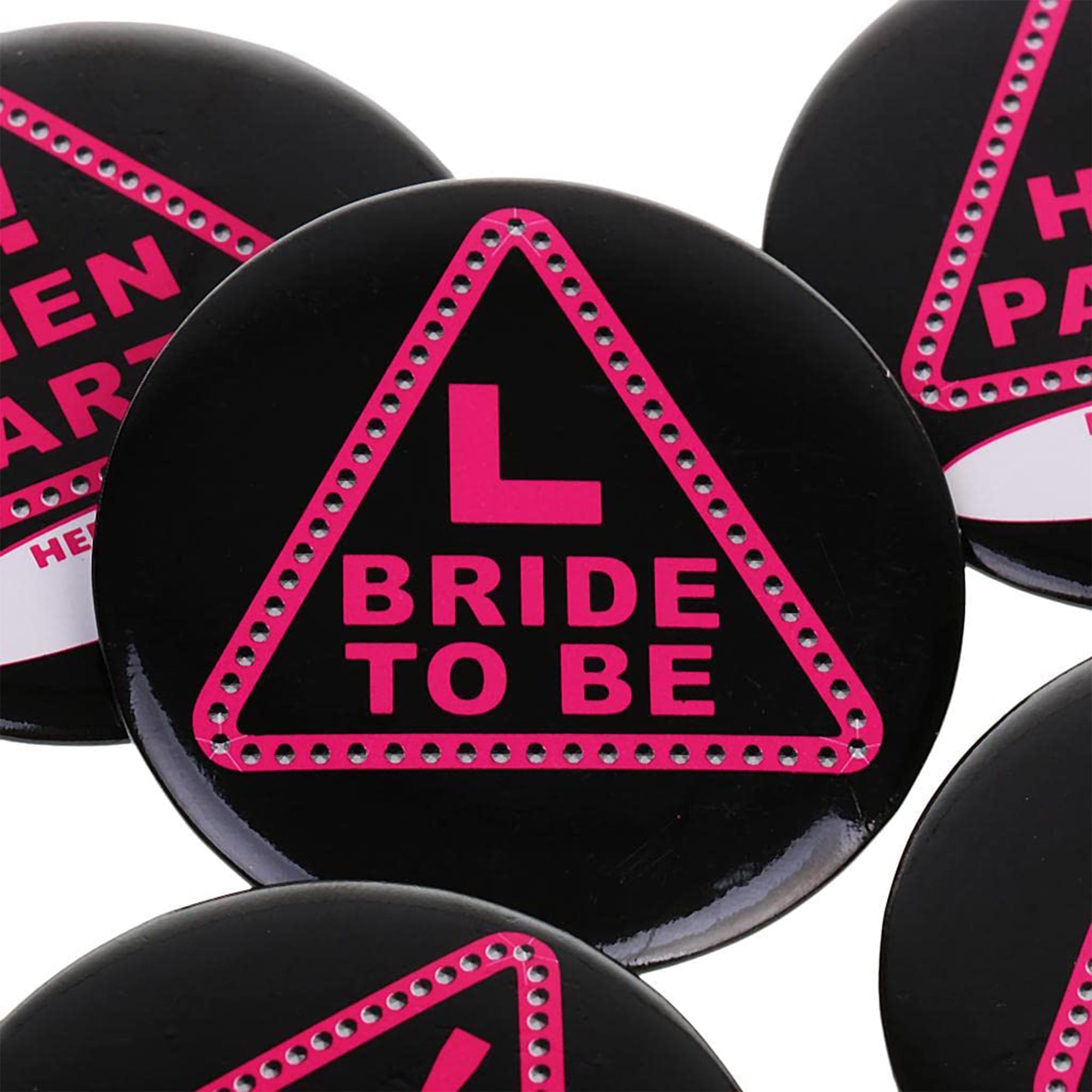 Hen Night Party Badges | Set Of 7