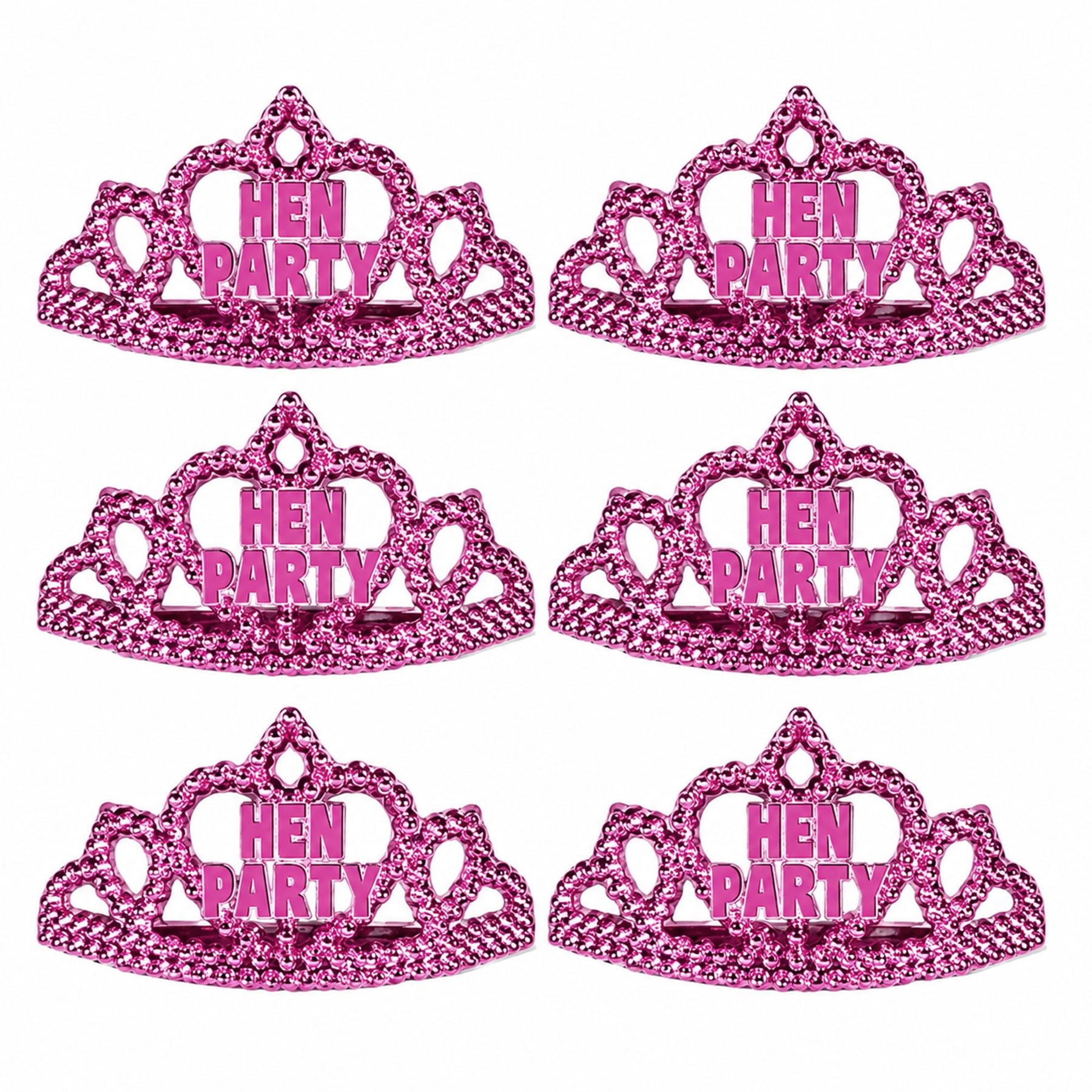 6 Hen Night Mini Tiaras