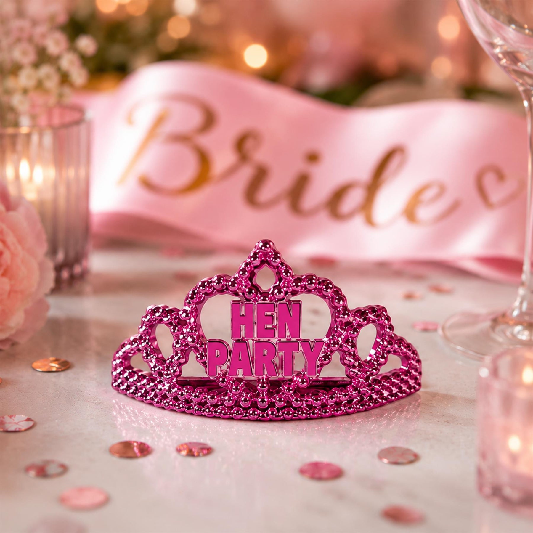 6 Hen Night Mini Tiaras