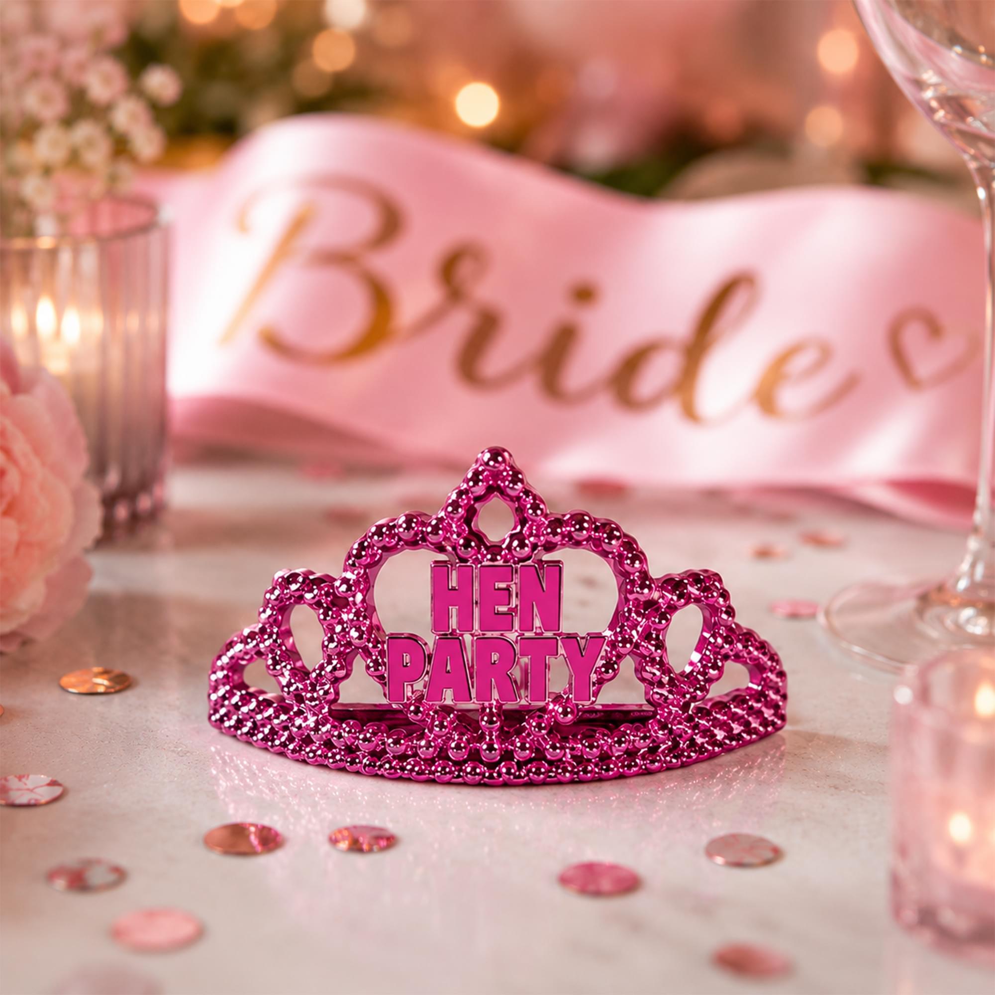6 Hen Night Mini Tiaras