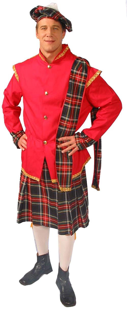 Scottish Lad Kilt Jacket Costume Adult