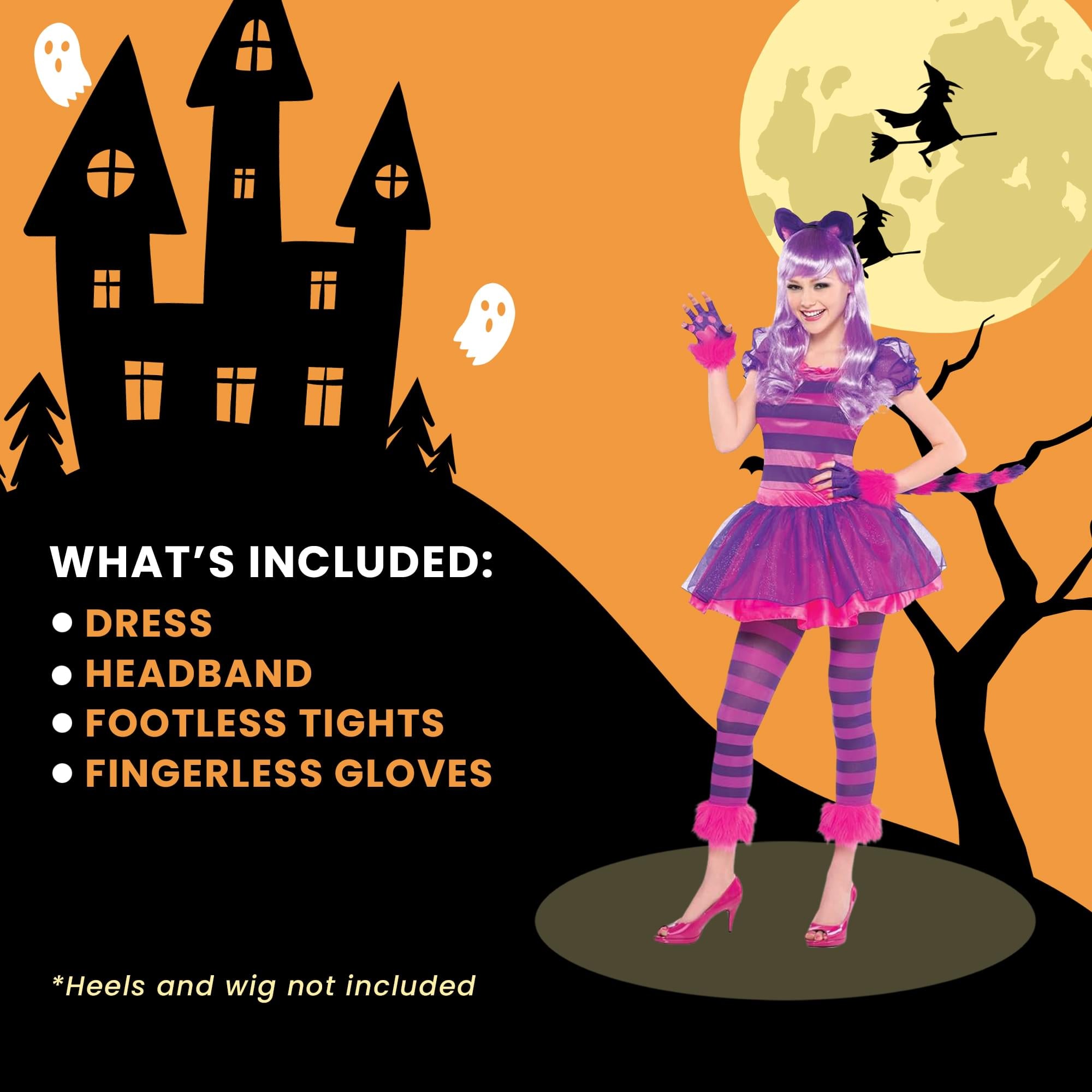 Disney Alice In Wonderland Cheshire Cat Teen Costume