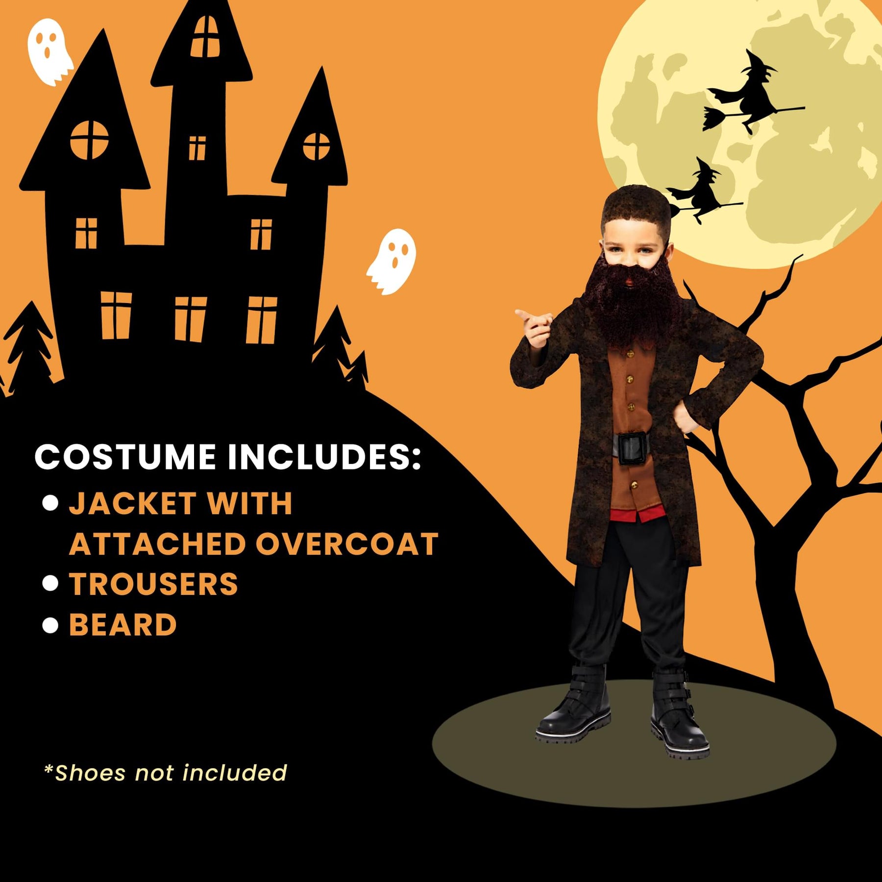 Harry Potter Hagrid Child Costume | 6-8 Years