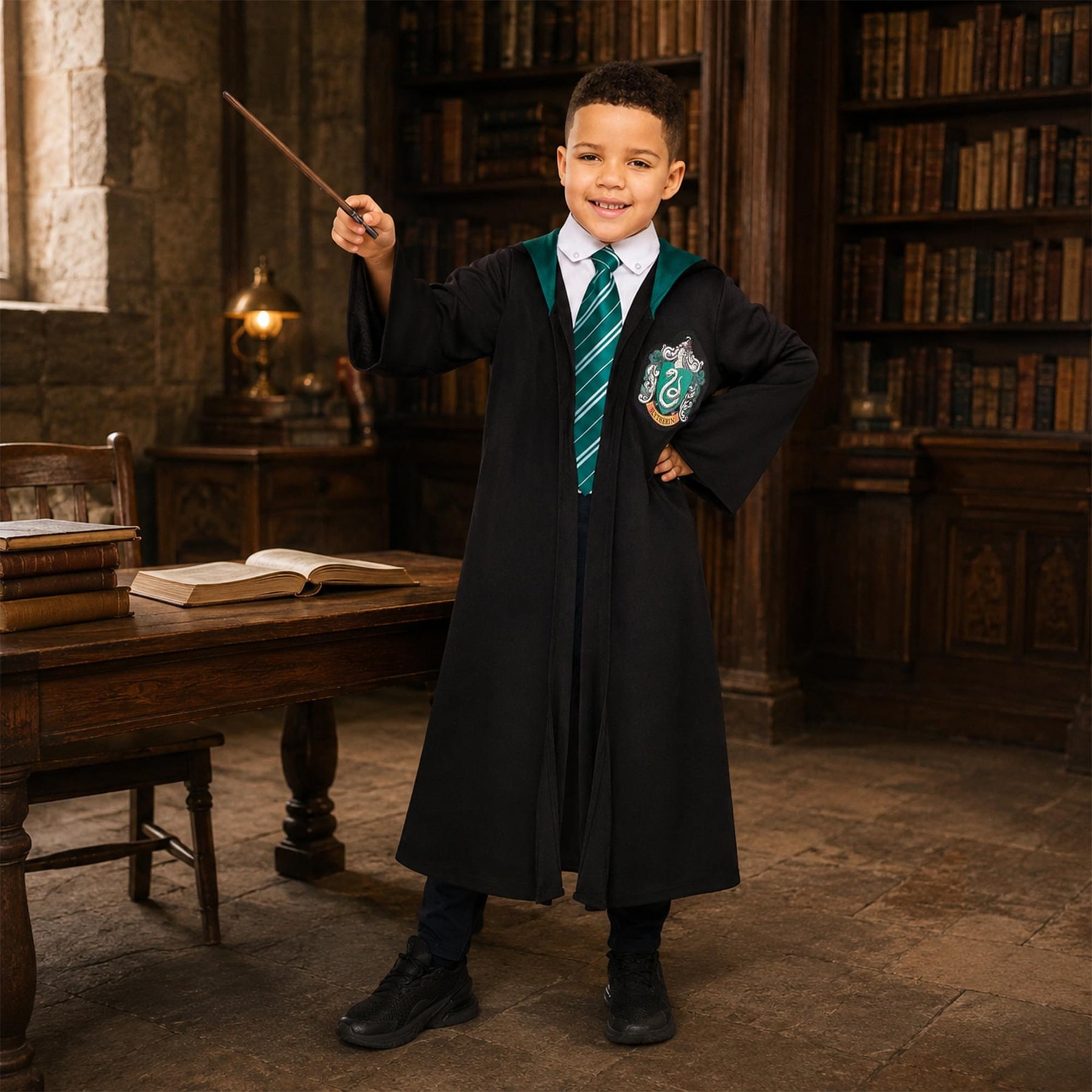 Harry Potter House Slytherin Child Costume Robes | 6-8 Years