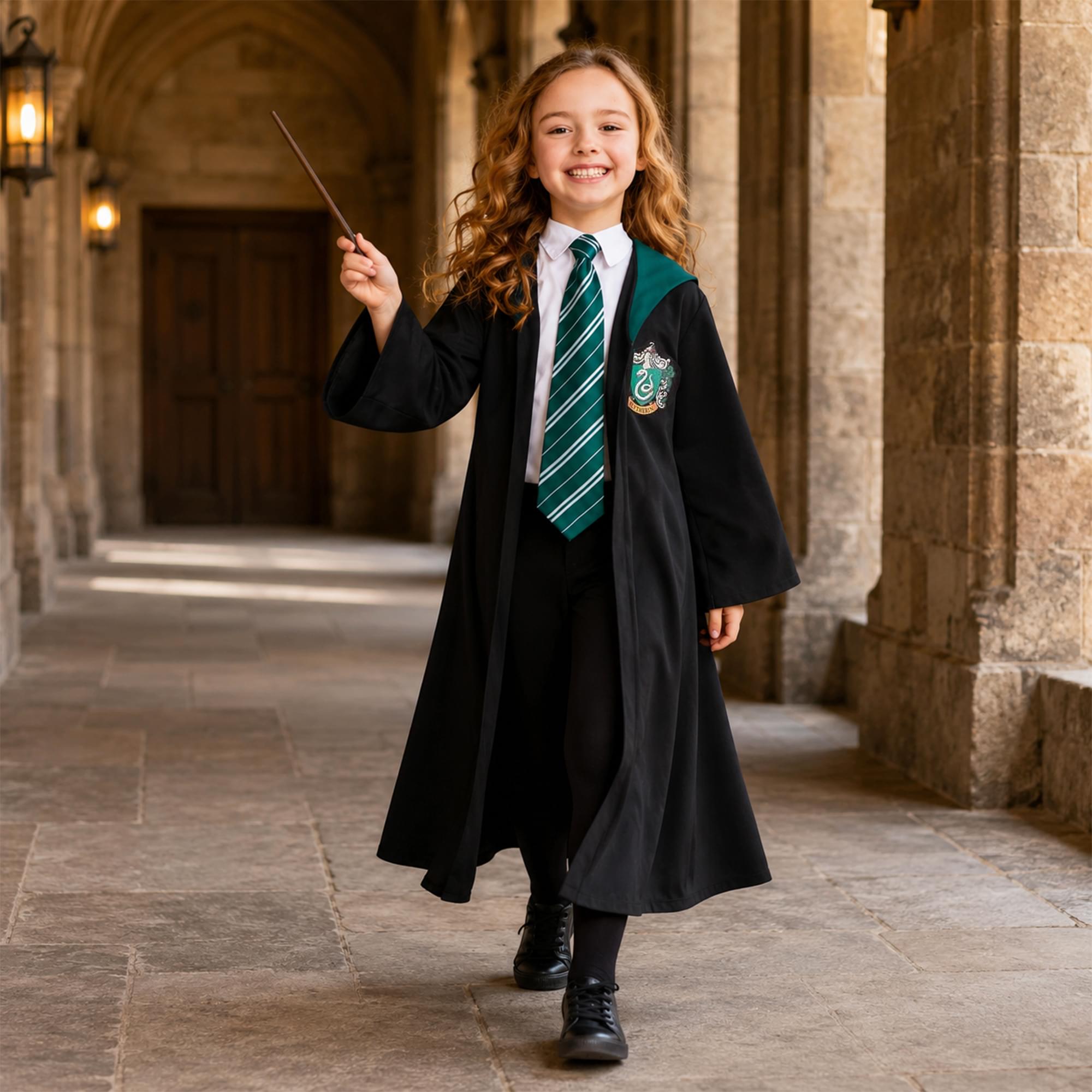 Harry Potter House Slytherin Child Costume Robes | 6-8 Years
