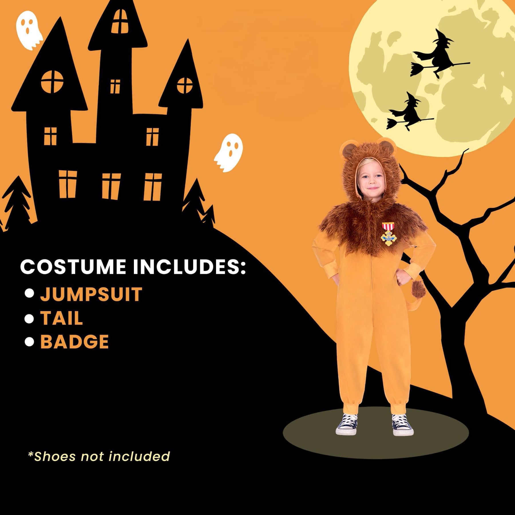 The Wizard Of Oz Lion Child Costume