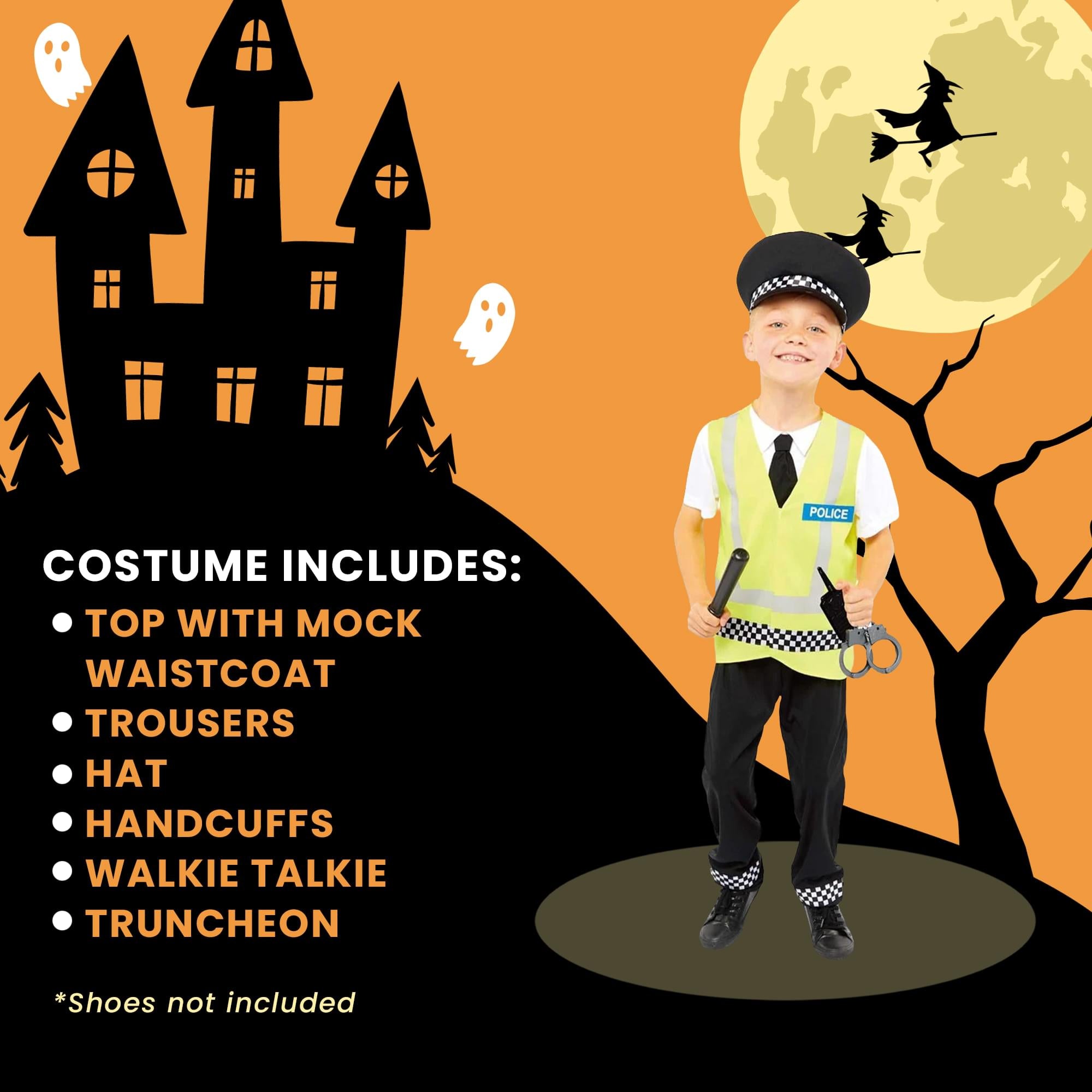 UK Police Officer Child Costume | 3-4 Years