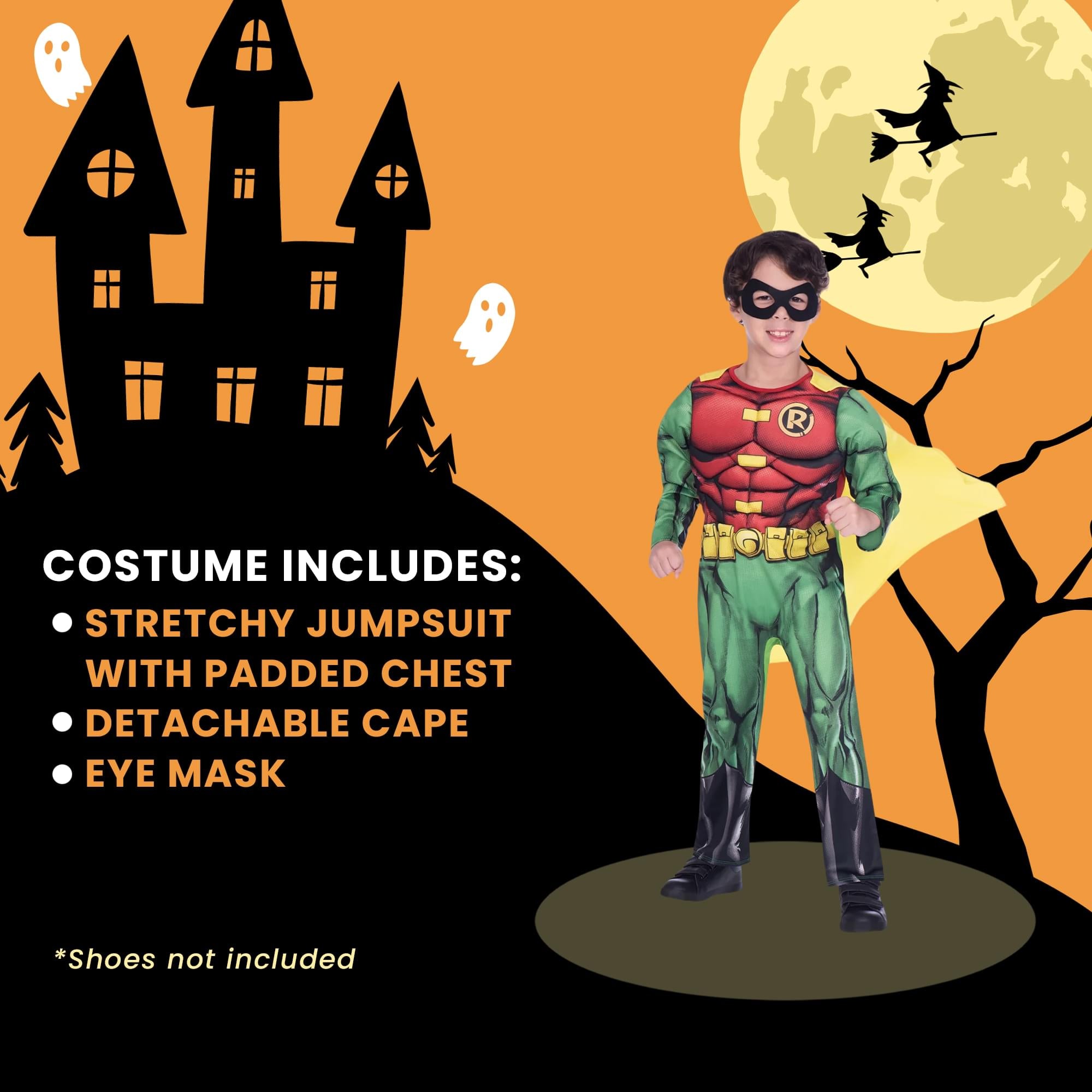 DC Comics Robin Child Classic Costume | 6-8 Years