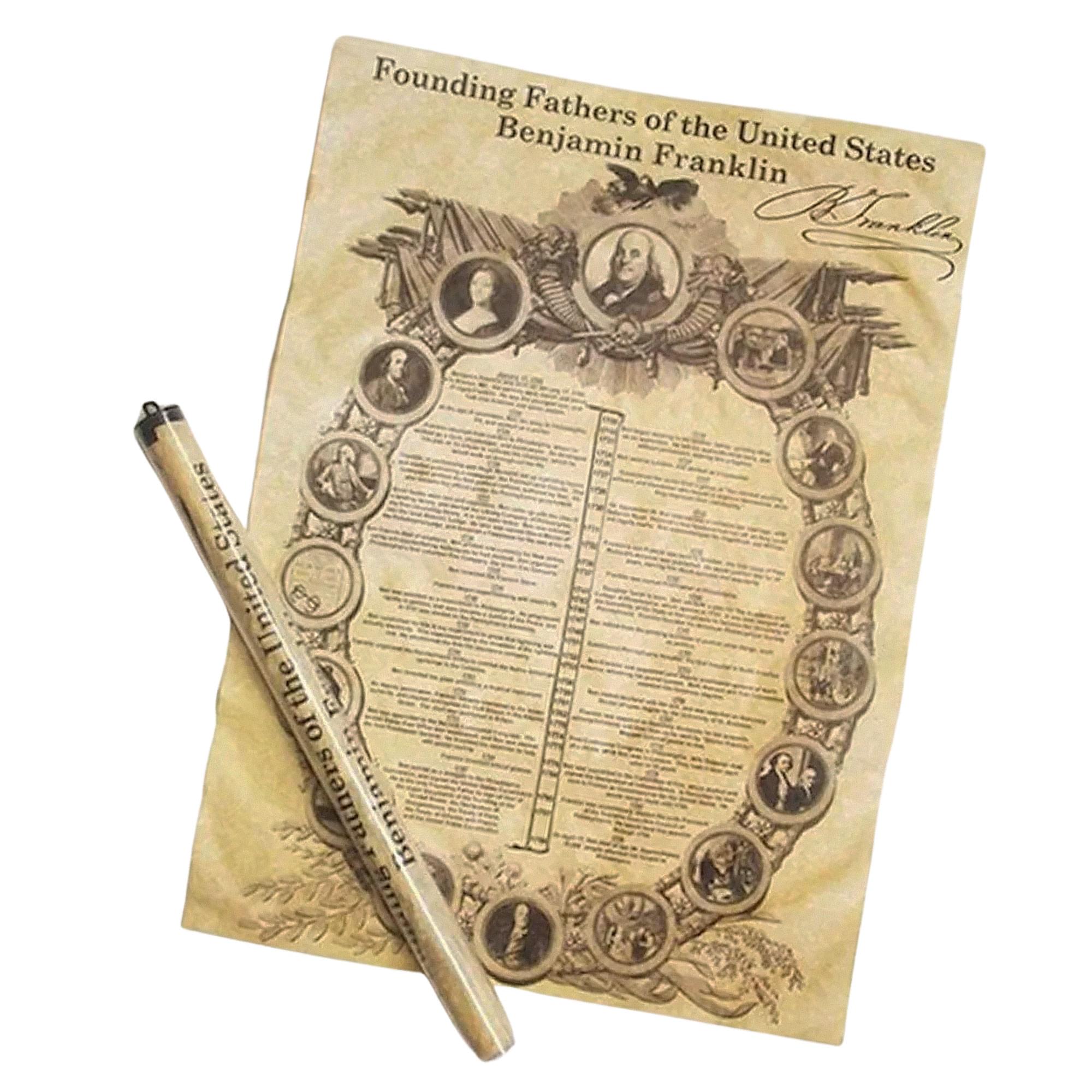 Historic U.S. Document Reproduction: Ben Franklin