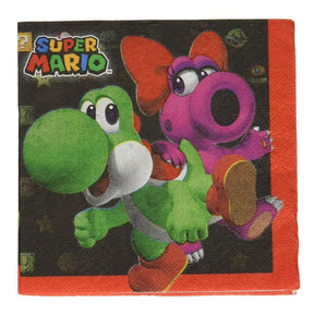 Super Mario Bros. Beverage Napkins, 16 Count