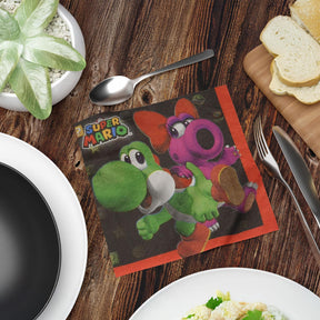 Super Mario Bros. Beverage Napkins, 16 Count