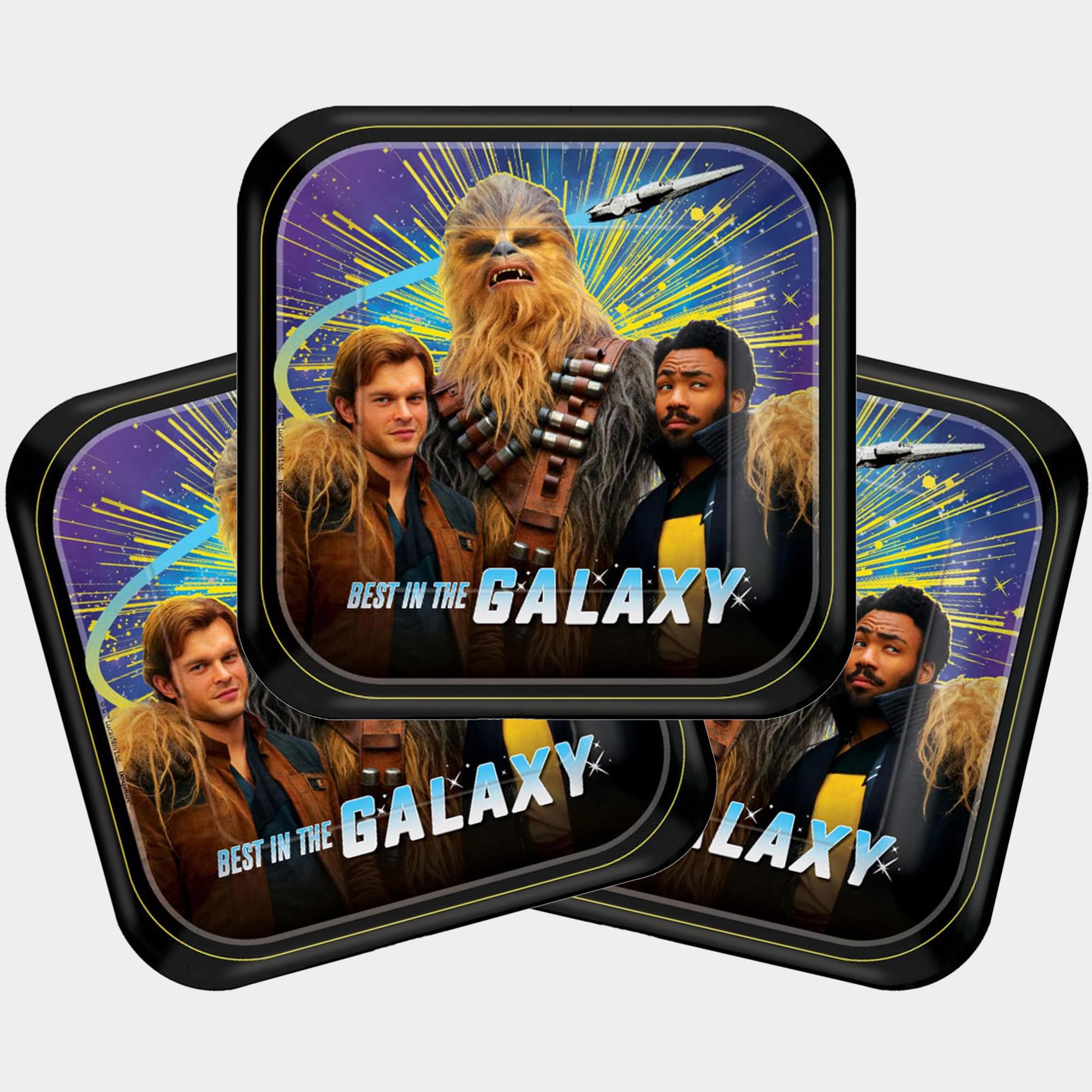 Star Wars Han Solo 7" Square Paper Party Plates, 8-Pack