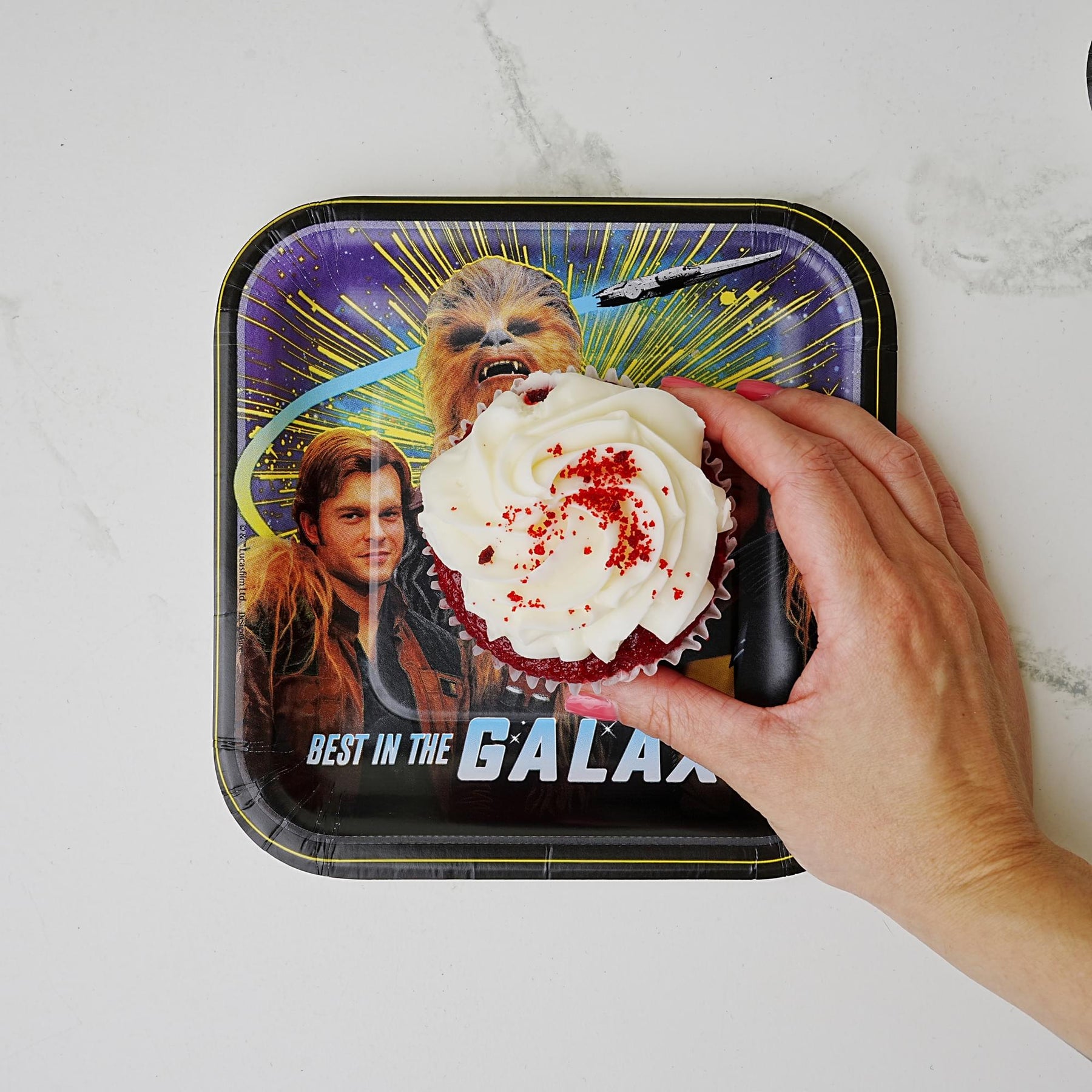Star Wars Han Solo 7" Square Paper Party Plates, 8-Pack