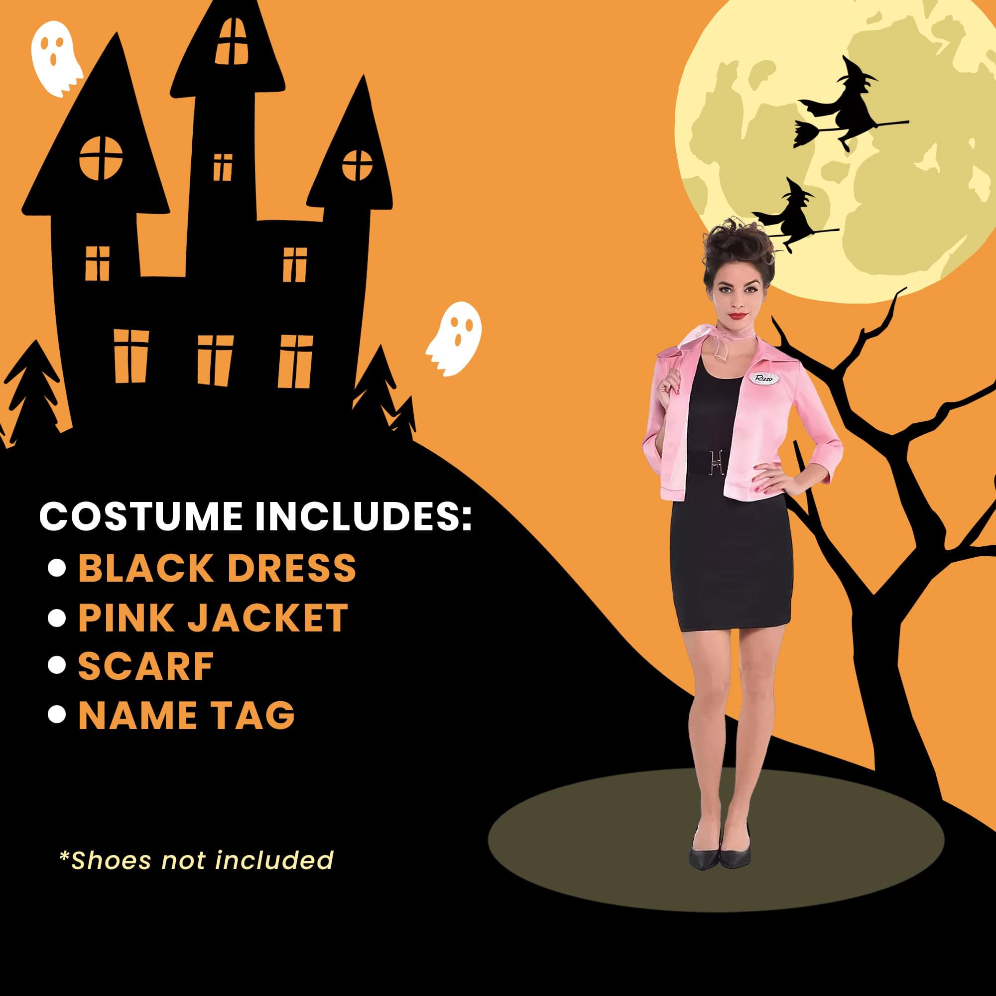 Grease Pink Ladies Costume Adult Women