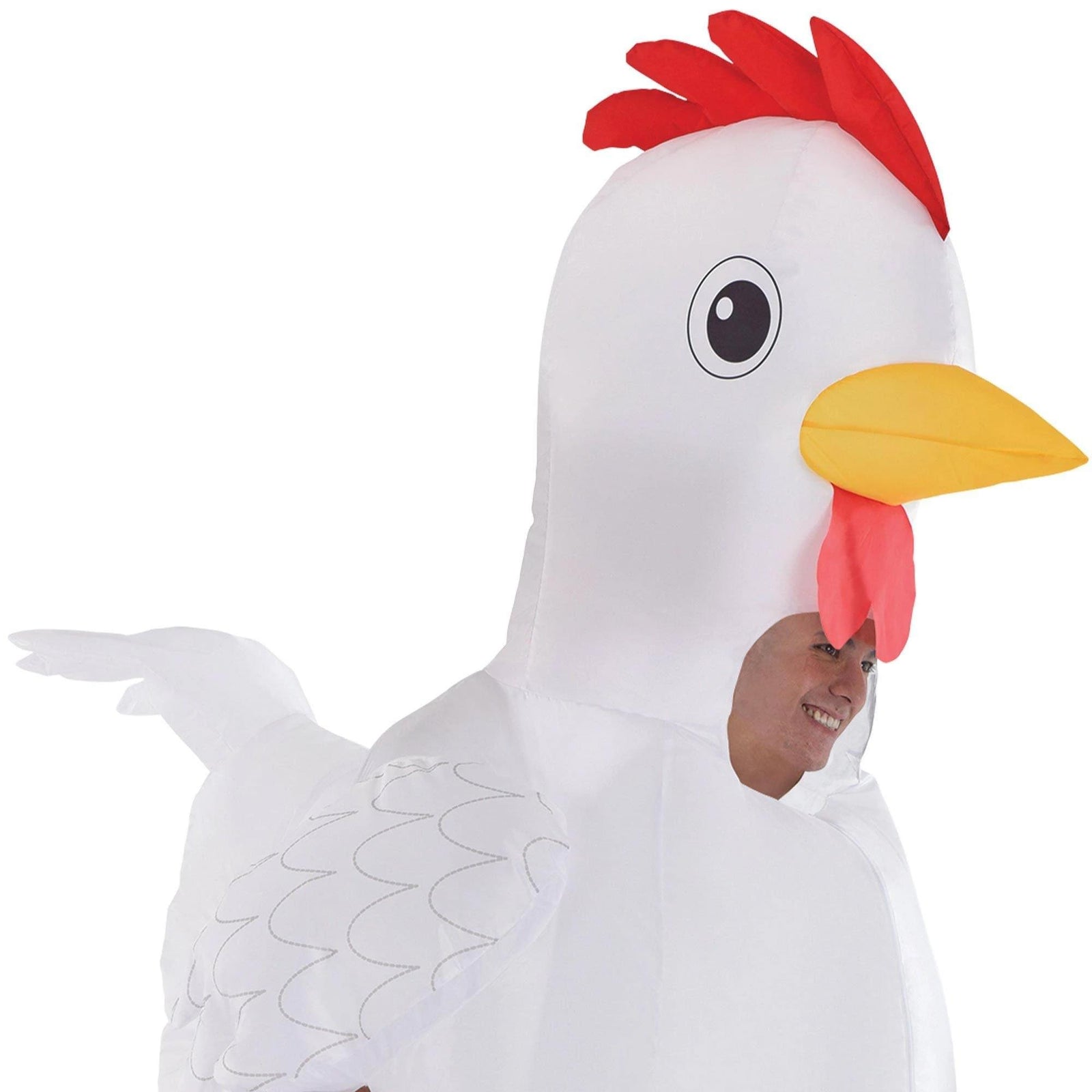 Plastic Inflatable Chicken Chicken Adult Inflatable Costume | One Size | Free Shipping
