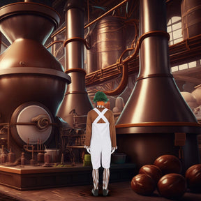 Chocolate Worker Men's Adult Costume