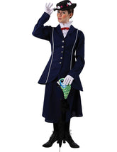 Magical Nanny Adult Costume w/ Parrot Head Umbrella Cover
