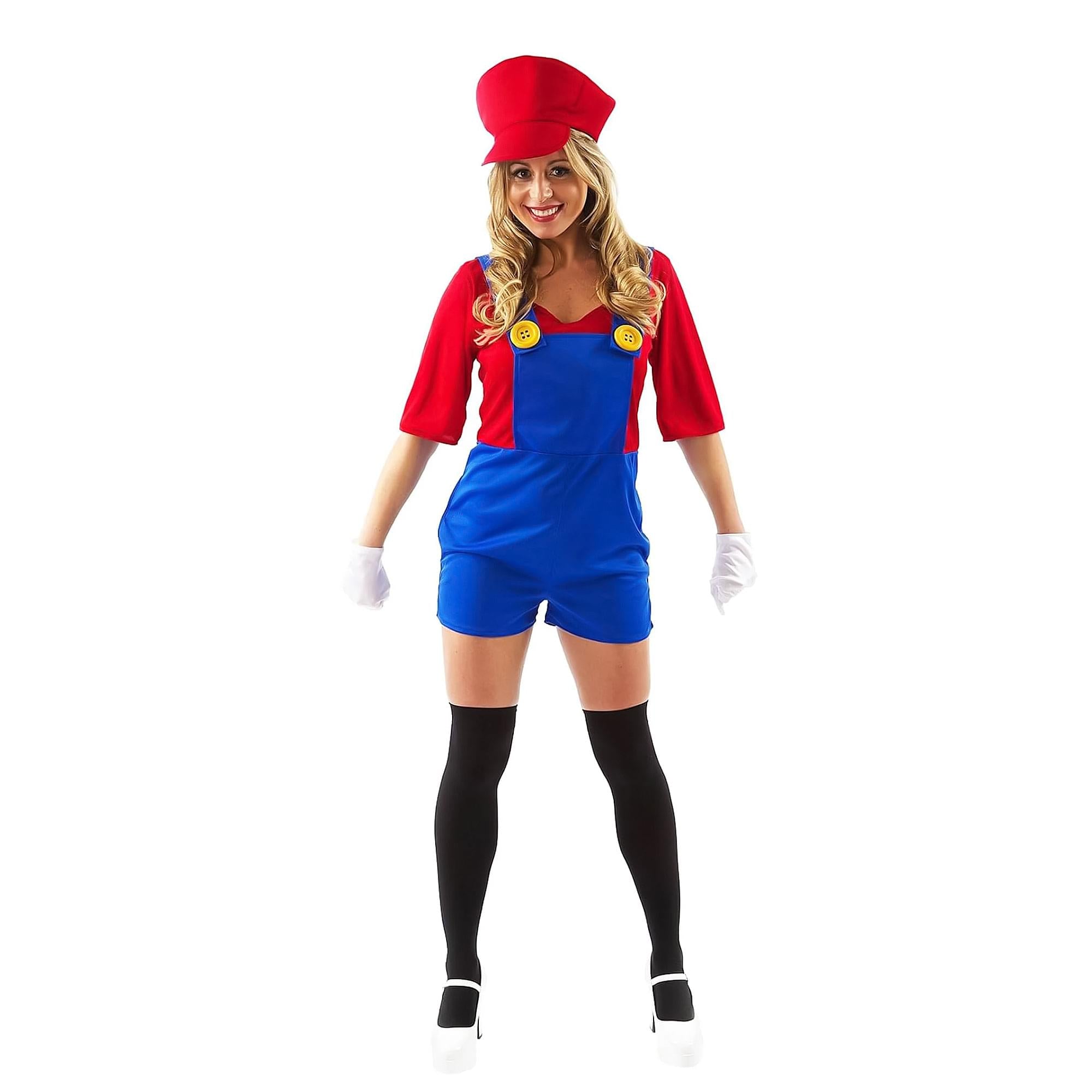 Female Super Plumber/ Mario Adult Costume