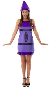 Women's Purple Crayon Costume Dress
