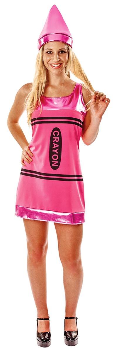 Women's Pink Crayon Costume Dress