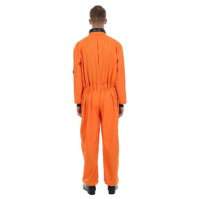 Men's Orange Astronaut Costume