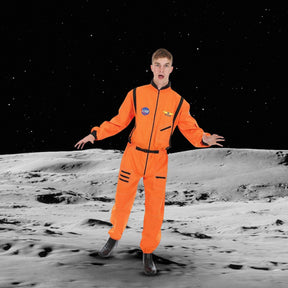 Men's Orange Astronaut Costume