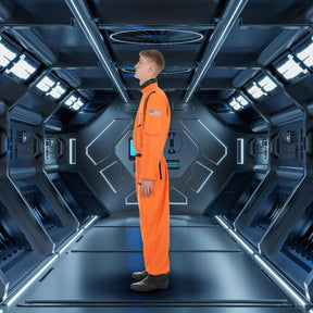 Men's Orange Astronaut Costume