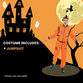 Men's Orange Astronaut Costume
