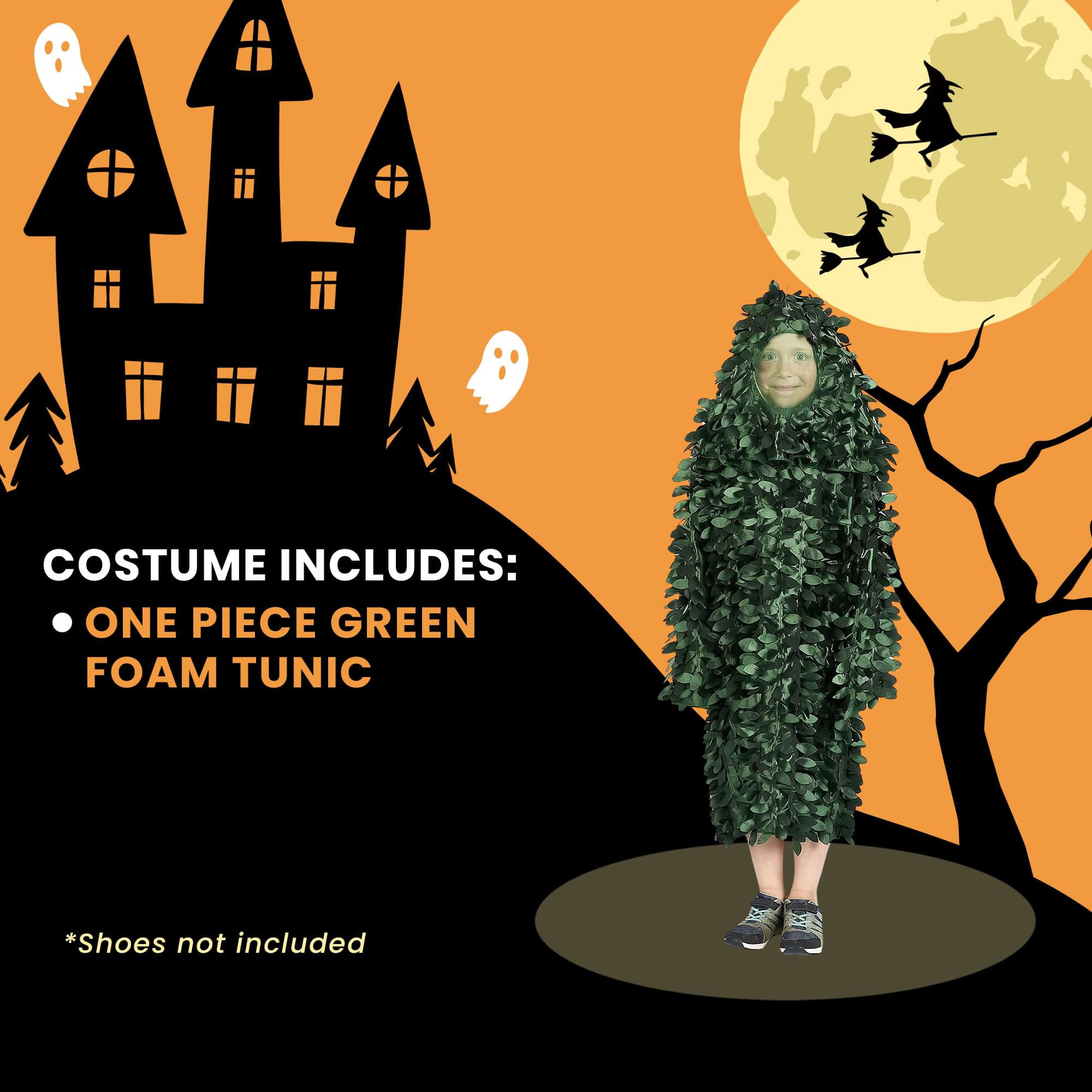 Leafy Camo Suit Kids Costume | Bushman Costume | One Size Fits Up to Size 10