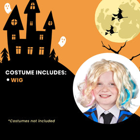 Gothic Girls Friend Blonde Child Costume Wig