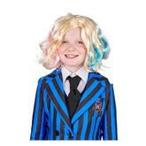 Wednesday Inspired Gothic Girls Friend Blonde Child Costume Wig