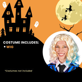 Gothic Girls Friend Blonde Adult Costume Wig