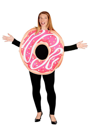Pink Donut Adult Costume | One Size
