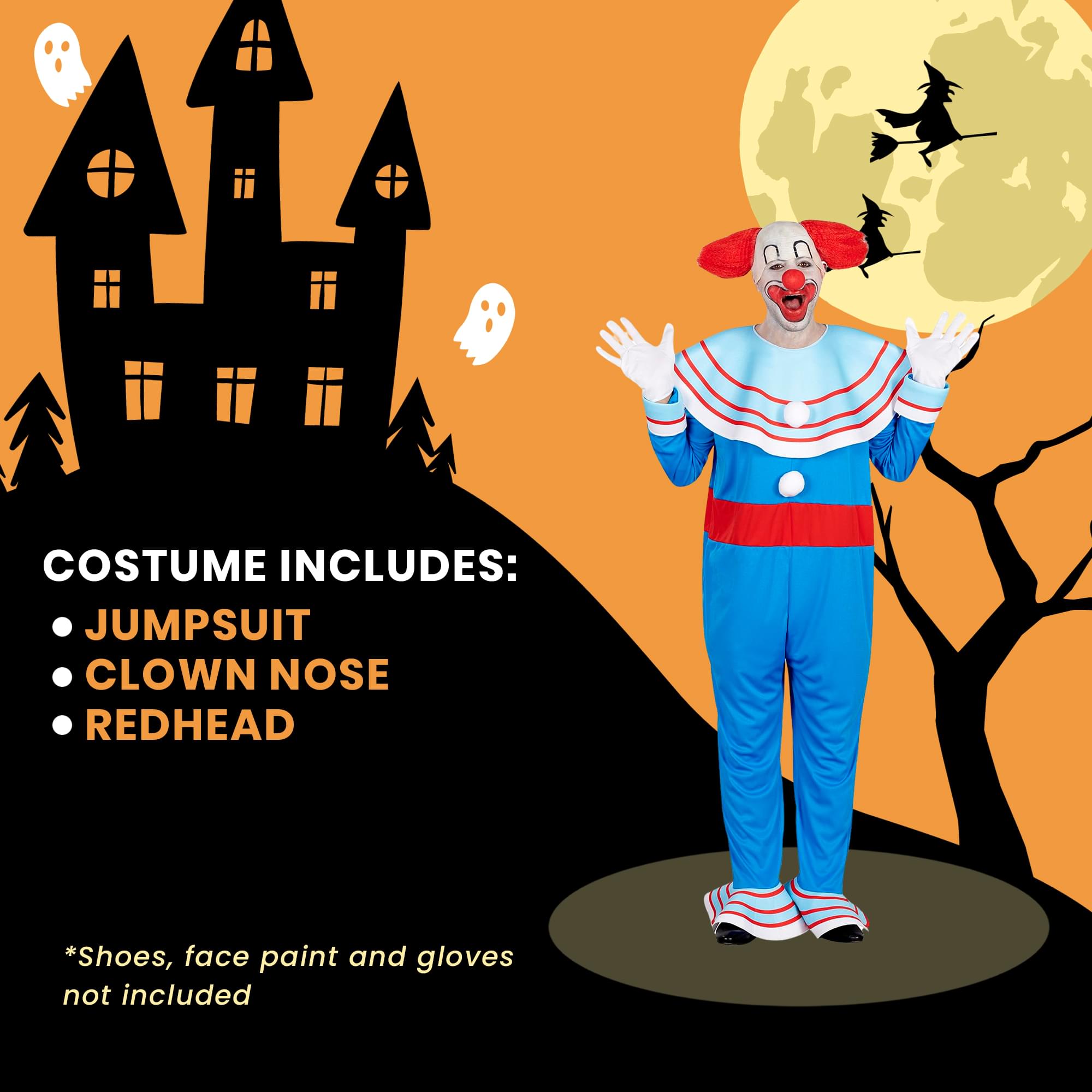 Bozo The Clown Adult Costume